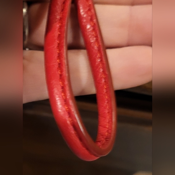 Coach Red Pebbled Leather Wristlet Wallet - Picture 4 of 16